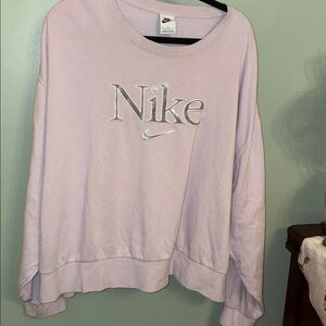Nike Women's Light Purple Sweatshirt